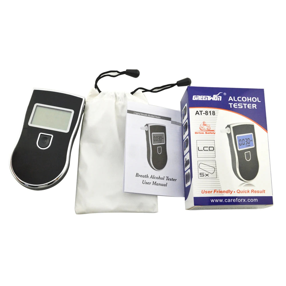 AT-818 Professional Police Digital Breath Alcohol Tester Breathalyze