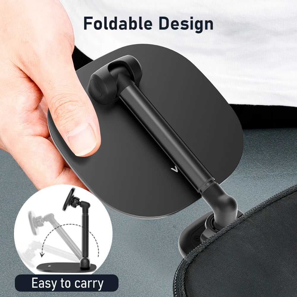 Foldable Desktop Phone Stand, Magnetic Phone Mount - Adjustable Height