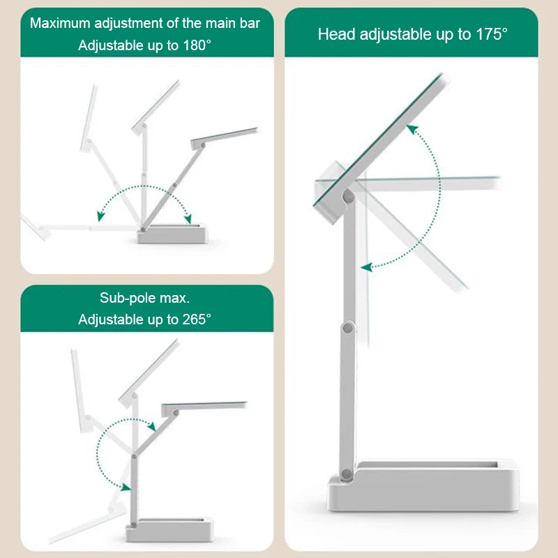 Modern Minimalist LED Table Lamp - Built-In Lithium Battery