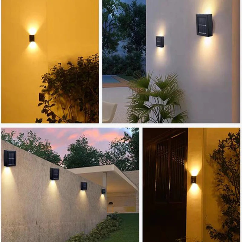 Solar Wall Lamp - Up and Down Lighting Outdoor Solar Light