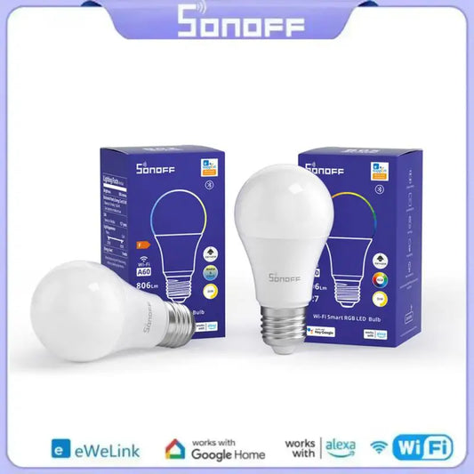 SONOFF B05-BL-A60/A19 WiFi Smart Light Bulb Smart Home Dimmable Lamp Support Ewelink App Alexa Google Home Remote Control