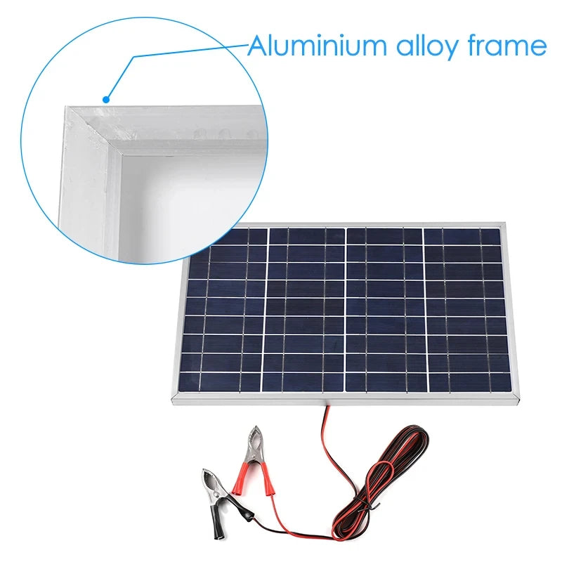 300W Portable Solar Panel 12V - Outdoor Rechargeable Solar Kit, Household Solar Generator, RV Power Supply, Solar Charger