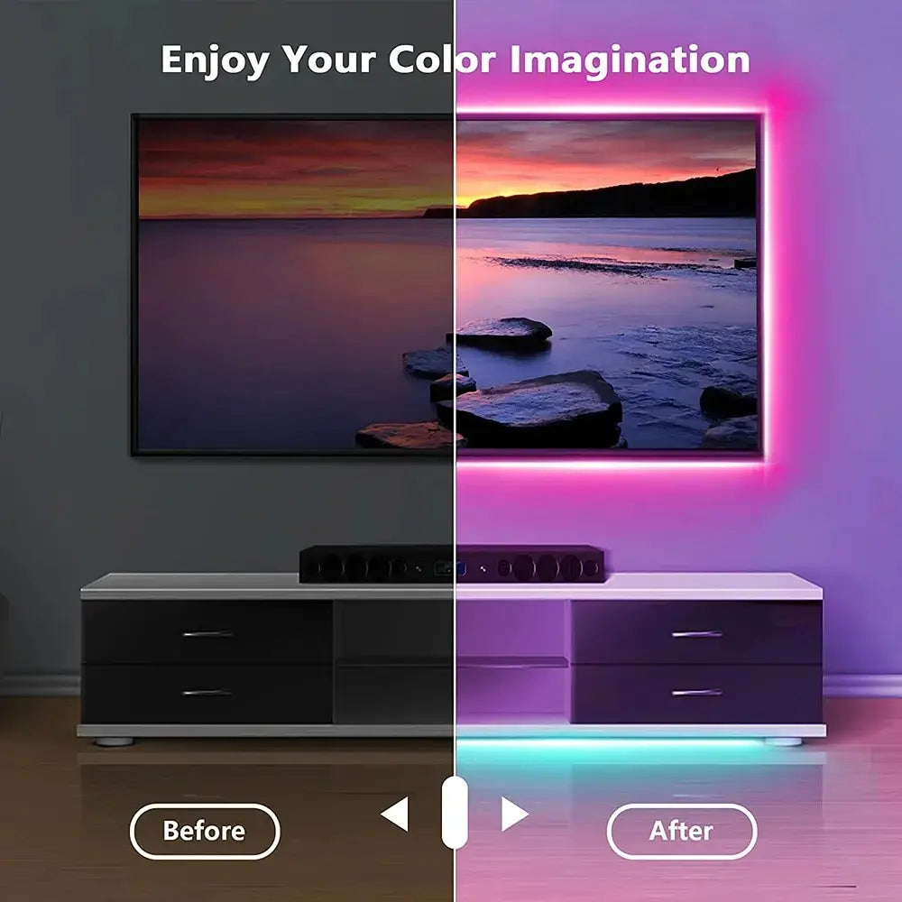 LED Smart Wake Up Light with Wireless Speaker and RGB Night Light