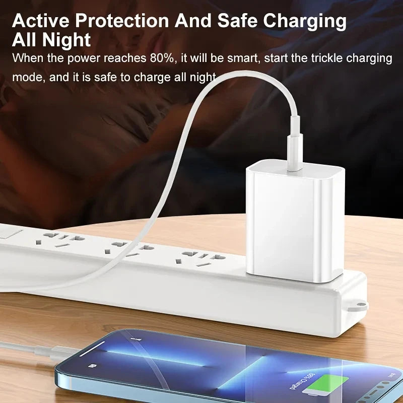 35W PD Fast Charging Cable for iPhone 14 Plus, 13, 12 mini, 11 Pro XS Max XR X, USB-C to Lighting Quick Charger Data Cable