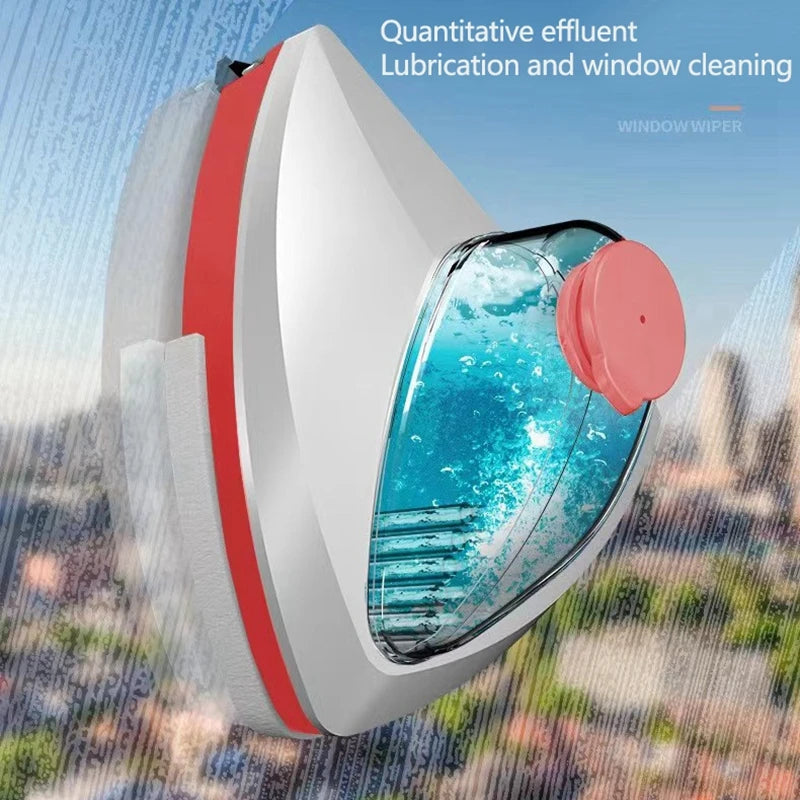 Double Sided Magnetic Glass Window Cleaner | Household Cleaning Tool with Automatic Drainage