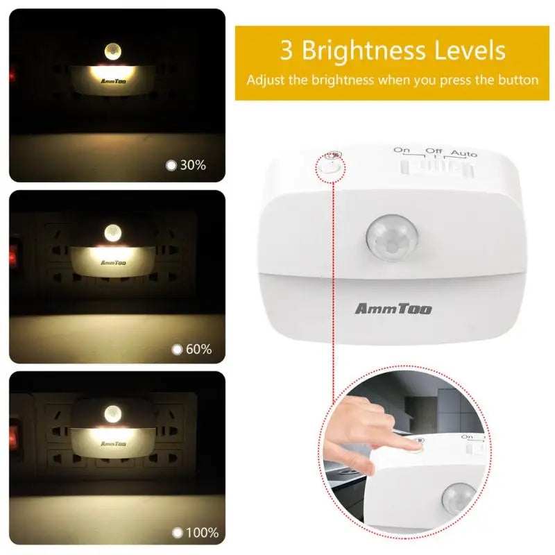 Aubess Smart Plug LED Night Light with Motion Sensor