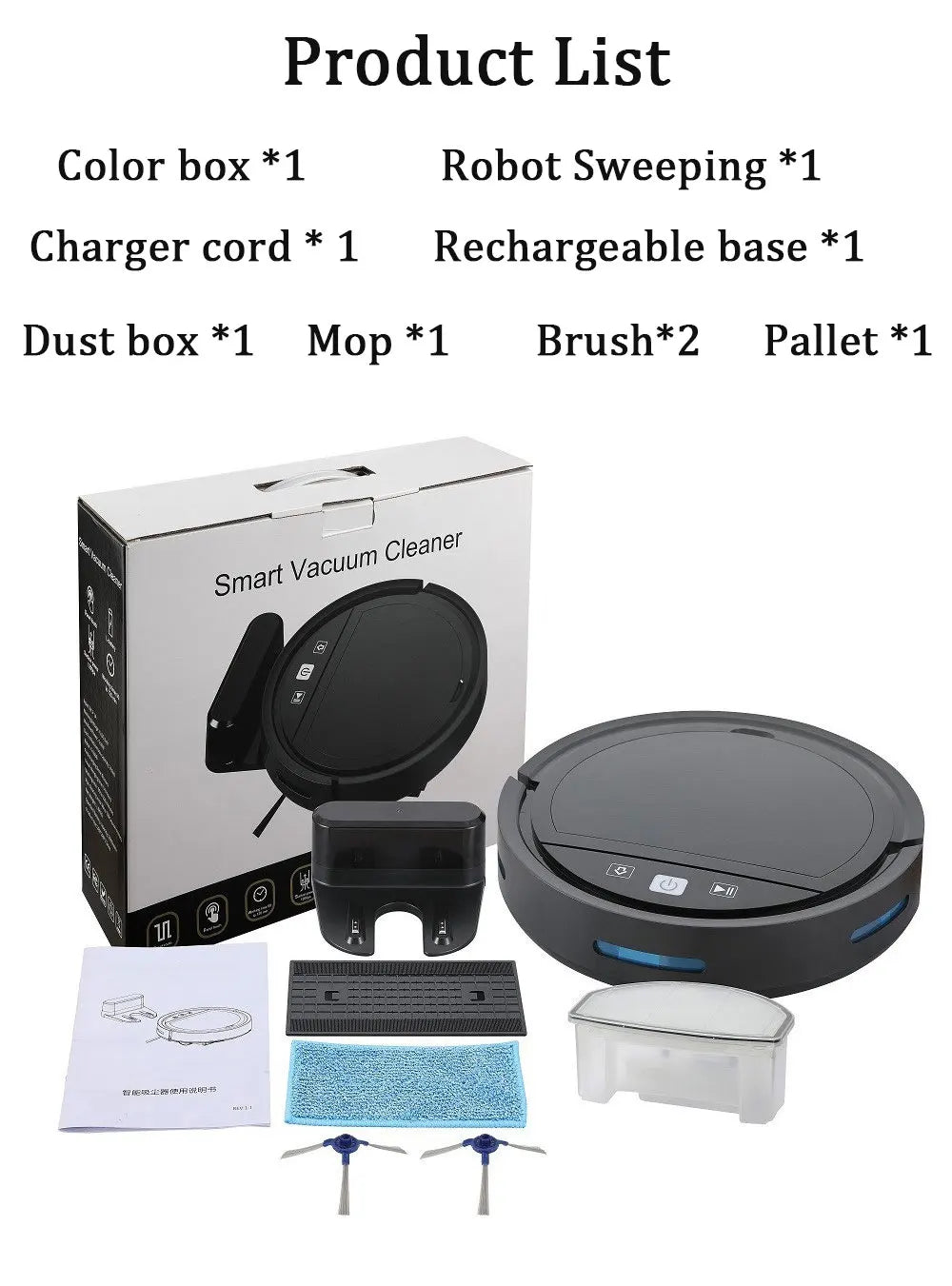 Smart One-Click C1 Robot Vacuum and Mop