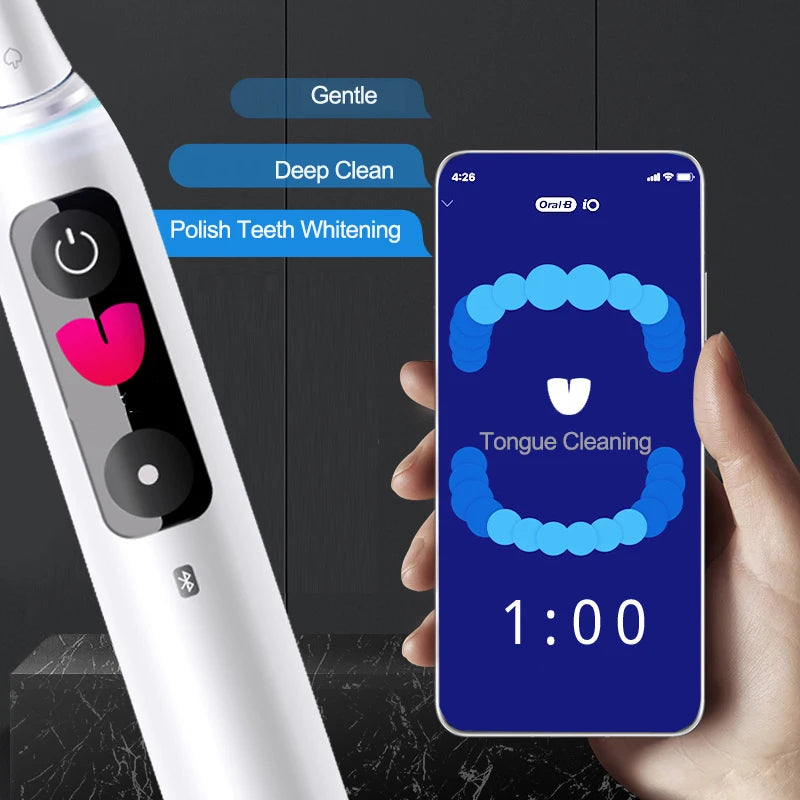 Oral B iO Series 9 3D Smart Electric Toothbrush with AI Tracking and Travel Case