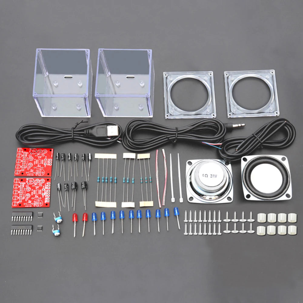 DIY Transparent Electronic Speaker Kit - Skill Welding Training Accessories