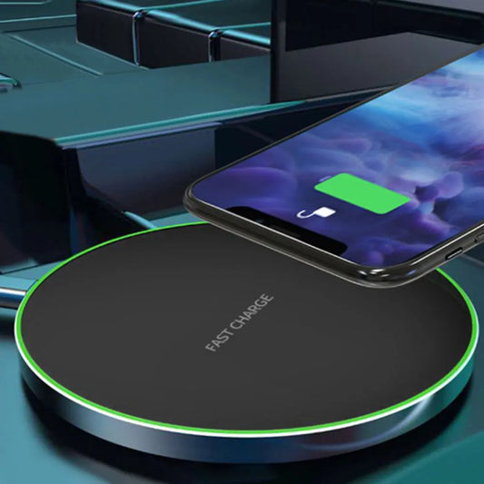 30W Fast Wireless Charger Qi Certified Mobile Phone Charger with Type C Cable