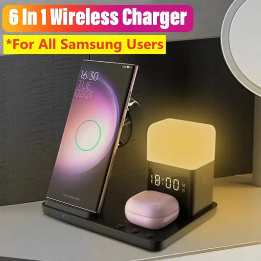 6-in-1 Wireless Charging Station for Samsung Devices