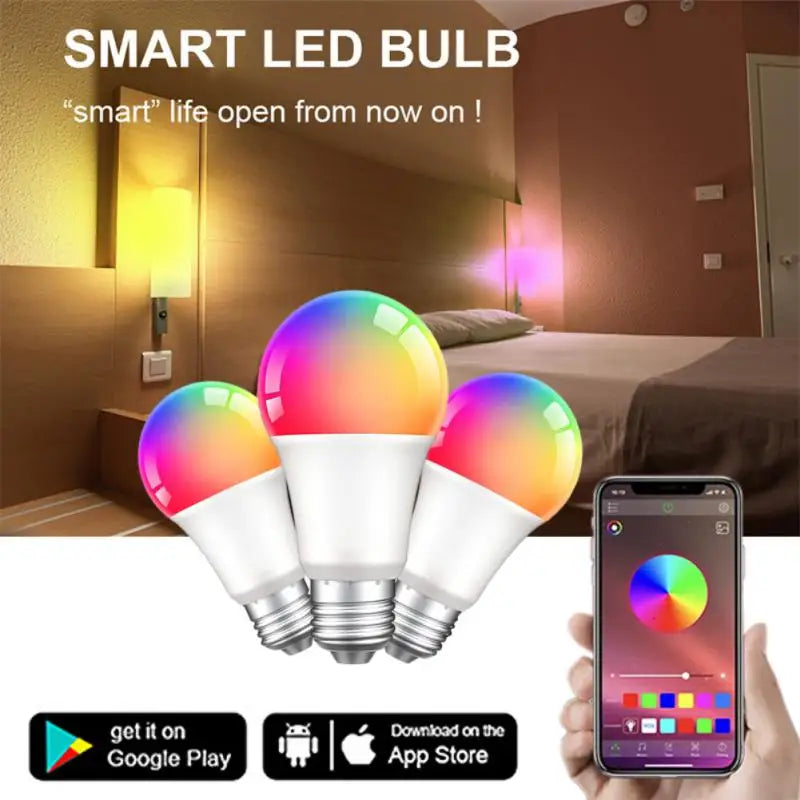 Tuya ZigBee Smart LED Bulbs RGB C+W White Dimmable Lamps Smart Life APP Control Light E27 Bulbs Voce Alexa Google Home