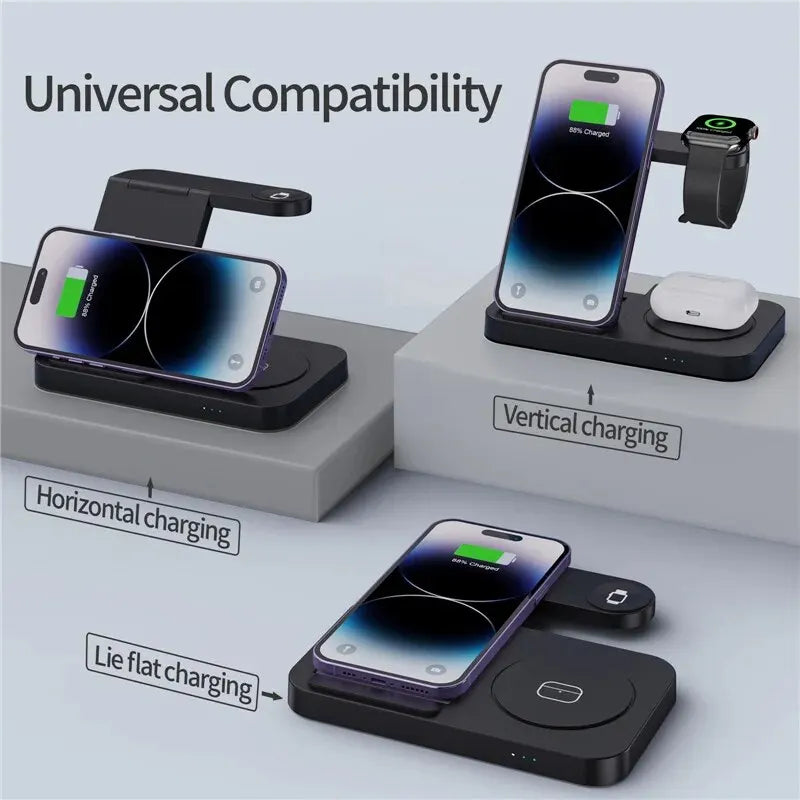 4-in-1 Wireless Charging Station for Samsung and Apple Watch