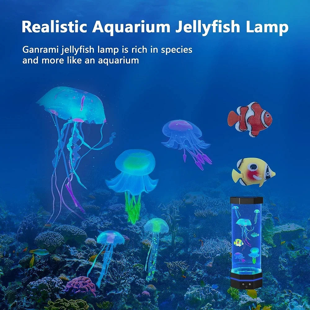 Large Jellyfish Lava Lamp with 17 Color Changing Options and Remote Control