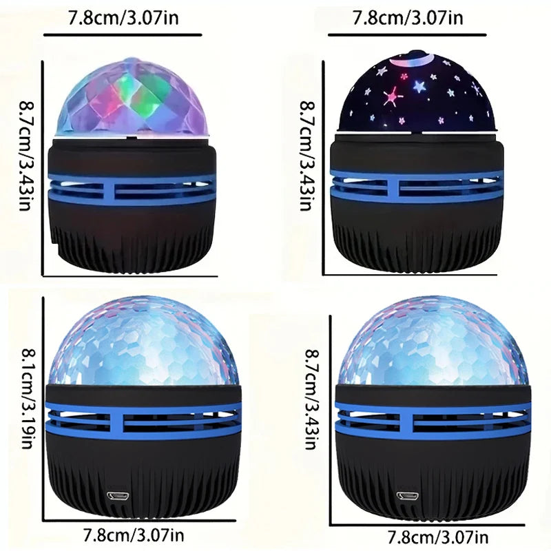 Galaxy Projector Night Light: Water Pattern Starry Sky Light for Bedroom Decor